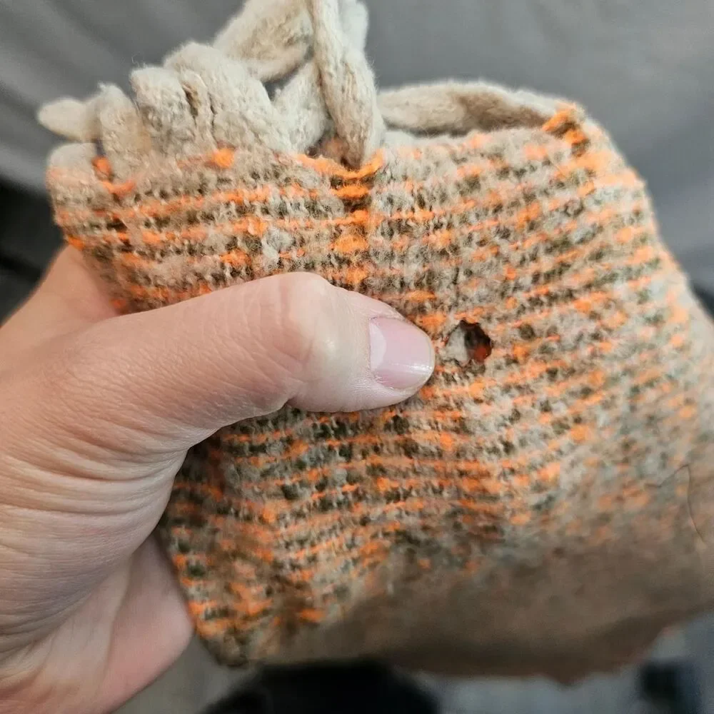 orange beige glow in the dark pashmina scarf